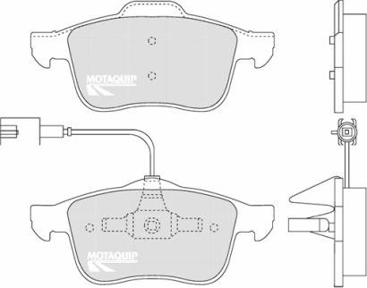 Motaquip LVXL1287 - Kit de plaquettes de frein, frein à disque cwaw.fr