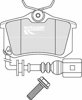 Motaquip LVXL1239 - Kit de plaquettes de frein, frein à disque cwaw.fr