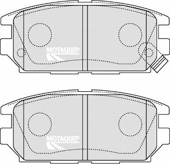 Motaquip LVXL1236 - Kit de plaquettes de frein, frein à disque cwaw.fr