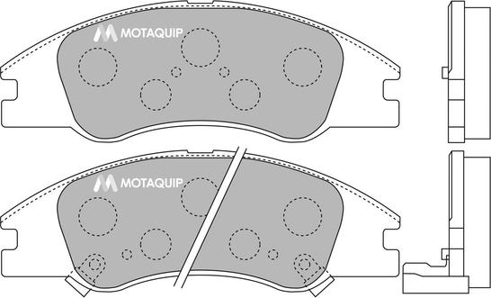 Motaquip LVXL1232 - Kit de plaquettes de frein, frein à disque cwaw.fr