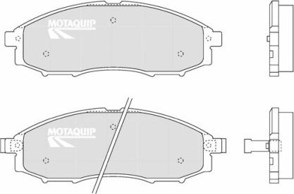 Motaquip LVXL1225 - Kit de plaquettes de frein, frein à disque cwaw.fr