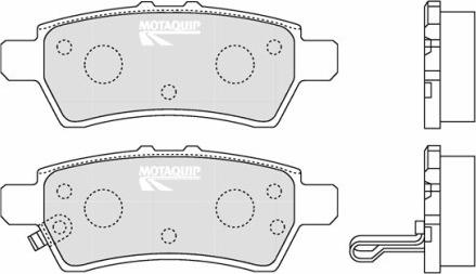 Motaquip LVXL1223 - Kit de plaquettes de frein, frein à disque cwaw.fr