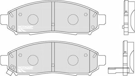 Motaquip LVXL1222 - Kit de plaquettes de frein, frein à disque cwaw.fr