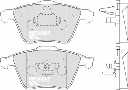 Motaquip LVXL1276 - Kit de plaquettes de frein, frein à disque cwaw.fr