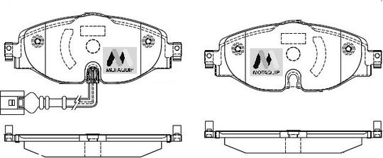 Motaquip LVXL1749 - Kit de plaquettes de frein, frein à disque cwaw.fr