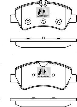 Motaquip LVXL1745 - Kit de plaquettes de frein, frein à disque cwaw.fr