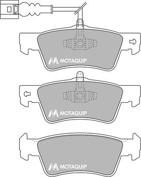 Motaquip LVXL1706 - Kit de plaquettes de frein, frein à disque cwaw.fr