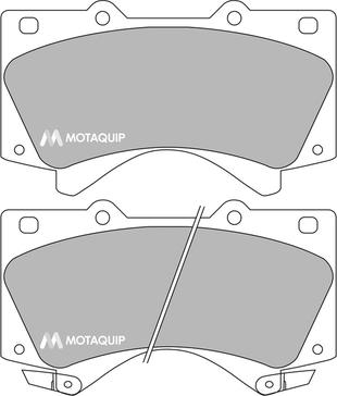 Motaquip LVXL1701 - Kit de plaquettes de frein, frein à disque cwaw.fr