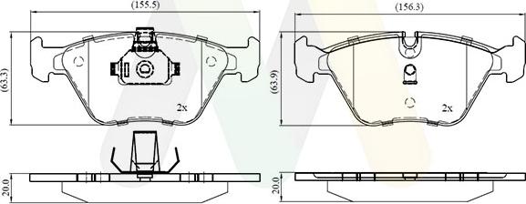 Motaquip LVXL1703 - Kit de plaquettes de frein, frein à disque cwaw.fr