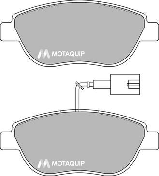 Motaquip LVXL1719 - Kit de plaquettes de frein, frein à disque cwaw.fr