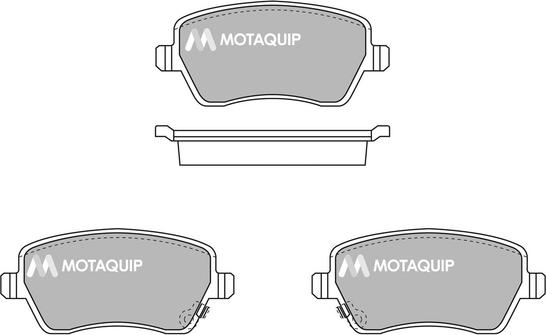 Motaquip LVXL1710 - Kit de plaquettes de frein, frein à disque cwaw.fr