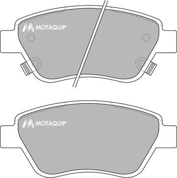 Motaquip LVXL1711 - Kit de plaquettes de frein, frein à disque cwaw.fr