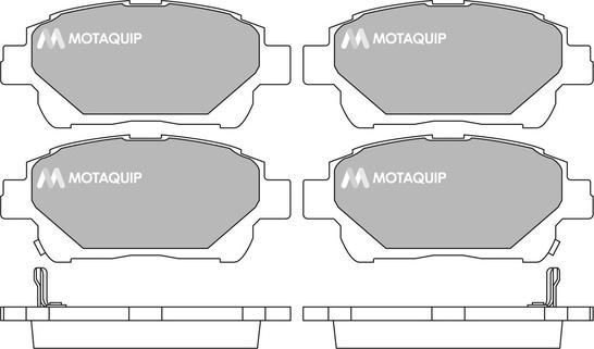 Motaquip LVXL1713 - Kit de plaquettes de frein, frein à disque cwaw.fr