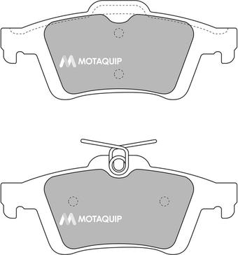 Motaquip LVXL1720 - Kit de plaquettes de frein, frein à disque cwaw.fr