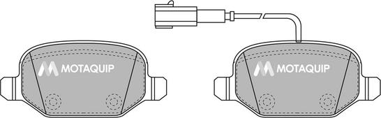 Motaquip LVXL1721 - Kit de plaquettes de frein, frein à disque cwaw.fr