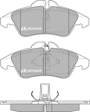 Motaquip LVXL177 - Kit de plaquettes de frein, frein à disque cwaw.fr