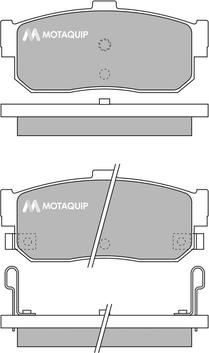 Motaquip LVXL840 - Kit de plaquettes de frein, frein à disque cwaw.fr