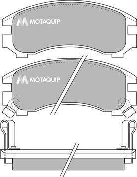 Motaquip LVXL841 - Kit de plaquettes de frein, frein à disque cwaw.fr