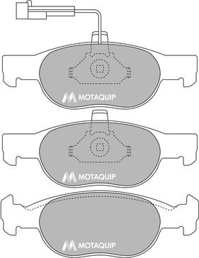 Motaquip LVXL869 - Kit de plaquettes de frein, frein à disque cwaw.fr