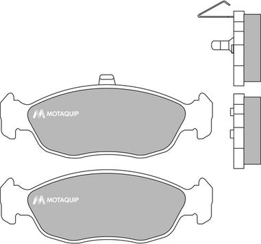 Motaquip LVXL863 - Kit de plaquettes de frein, frein à disque cwaw.fr