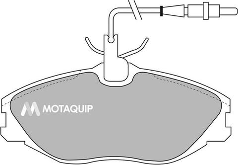 Motaquip LVXL888 - Kit de plaquettes de frein, frein à disque cwaw.fr