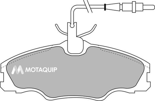 Motaquip LVXL887 - Kit de plaquettes de frein, frein à disque cwaw.fr