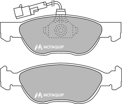 Motaquip LVXL870 - Kit de plaquettes de frein, frein à disque cwaw.fr