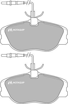 Motaquip LVXL872 - Kit de plaquettes de frein, frein à disque cwaw.fr