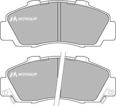 Motaquip LVXL877 - Kit de plaquettes de frein, frein à disque cwaw.fr