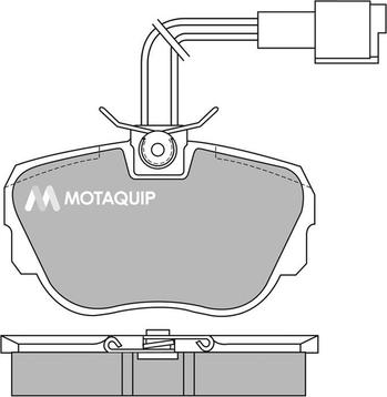 Motaquip LVXL399 - Kit de plaquettes de frein, frein à disque cwaw.fr