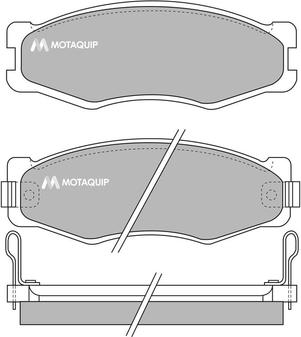 Motaquip LVXL346 - Kit de plaquettes de frein, frein à disque cwaw.fr