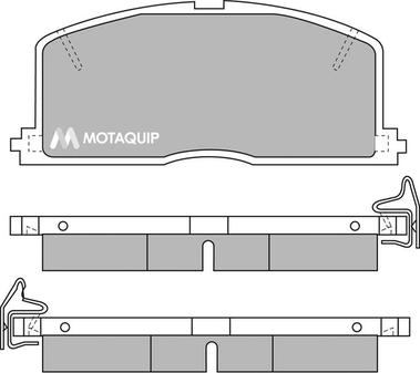 Motaquip LVXL353 - Kit de plaquettes de frein, frein à disque cwaw.fr