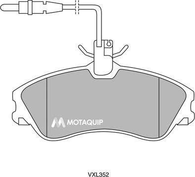 Motaquip LVXL352 - Kit de plaquettes de frein, frein à disque cwaw.fr