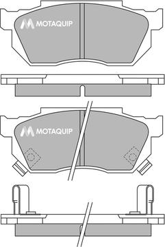 Motaquip LVXL365 - Kit de plaquettes de frein, frein à disque cwaw.fr