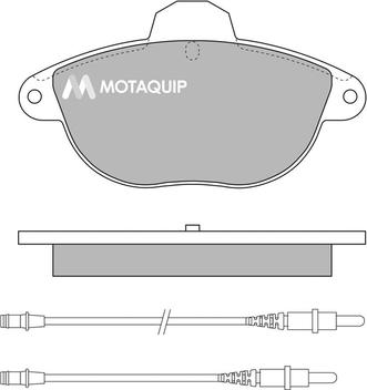 Motaquip LVXL314 - Kit de plaquettes de frein, frein à disque cwaw.fr