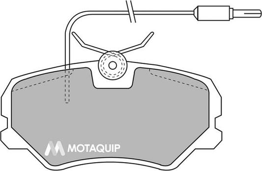 Motaquip LVXL311 - Kit de plaquettes de frein, frein à disque cwaw.fr