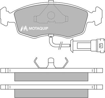 Motaquip LVXL380 - Kit de plaquettes de frein, frein à disque cwaw.fr