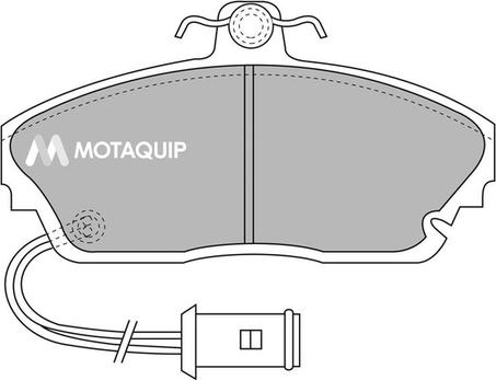 Motaquip LVXL387 - Kit de plaquettes de frein, frein à disque cwaw.fr