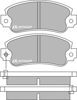 Motaquip LVXL324 - Kit de plaquettes de frein, frein à disque cwaw.fr