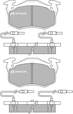 Motaquip LVXL323 - Kit de plaquettes de frein, frein à disque cwaw.fr