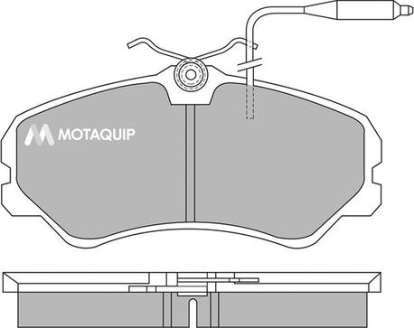 Motaquip LVXL376 - Kit de plaquettes de frein, frein à disque cwaw.fr