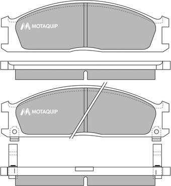 Motaquip LVXL373 - Kit de plaquettes de frein, frein à disque cwaw.fr