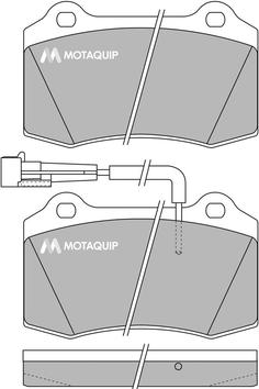 Motaquip LVXL245 - Kit de plaquettes de frein, frein à disque cwaw.fr