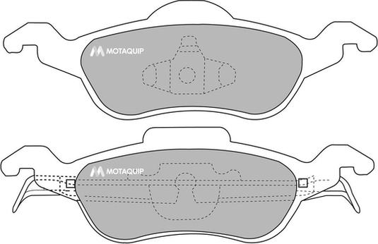 Motaquip LVXL265 - Kit de plaquettes de frein, frein à disque cwaw.fr