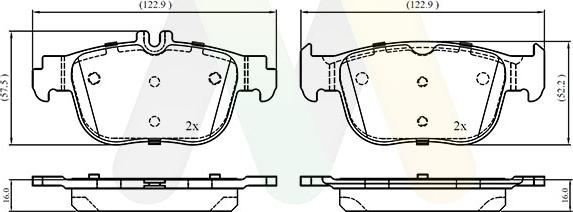 Motaquip LVXL2077 - Kit de plaquettes de frein, frein à disque cwaw.fr