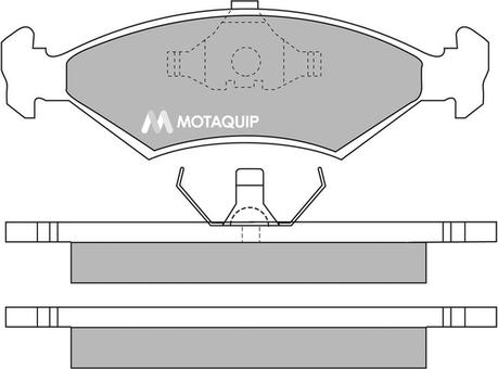 Motaquip LVXL231 - Kit de plaquettes de frein, frein à disque cwaw.fr