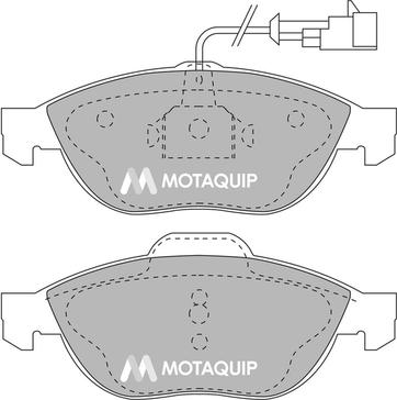 Motaquip LVXL237 - Kit de plaquettes de frein, frein à disque cwaw.fr