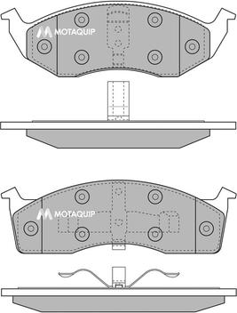 Motaquip LVXL221 - Kit de plaquettes de frein, frein à disque cwaw.fr