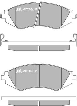 Motaquip LVXL222 - Kit de plaquettes de frein, frein à disque cwaw.fr