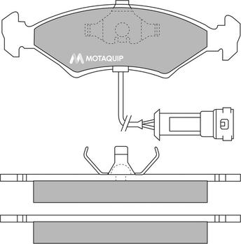 Motaquip LVXL275 - Kit de plaquettes de frein, frein à disque cwaw.fr